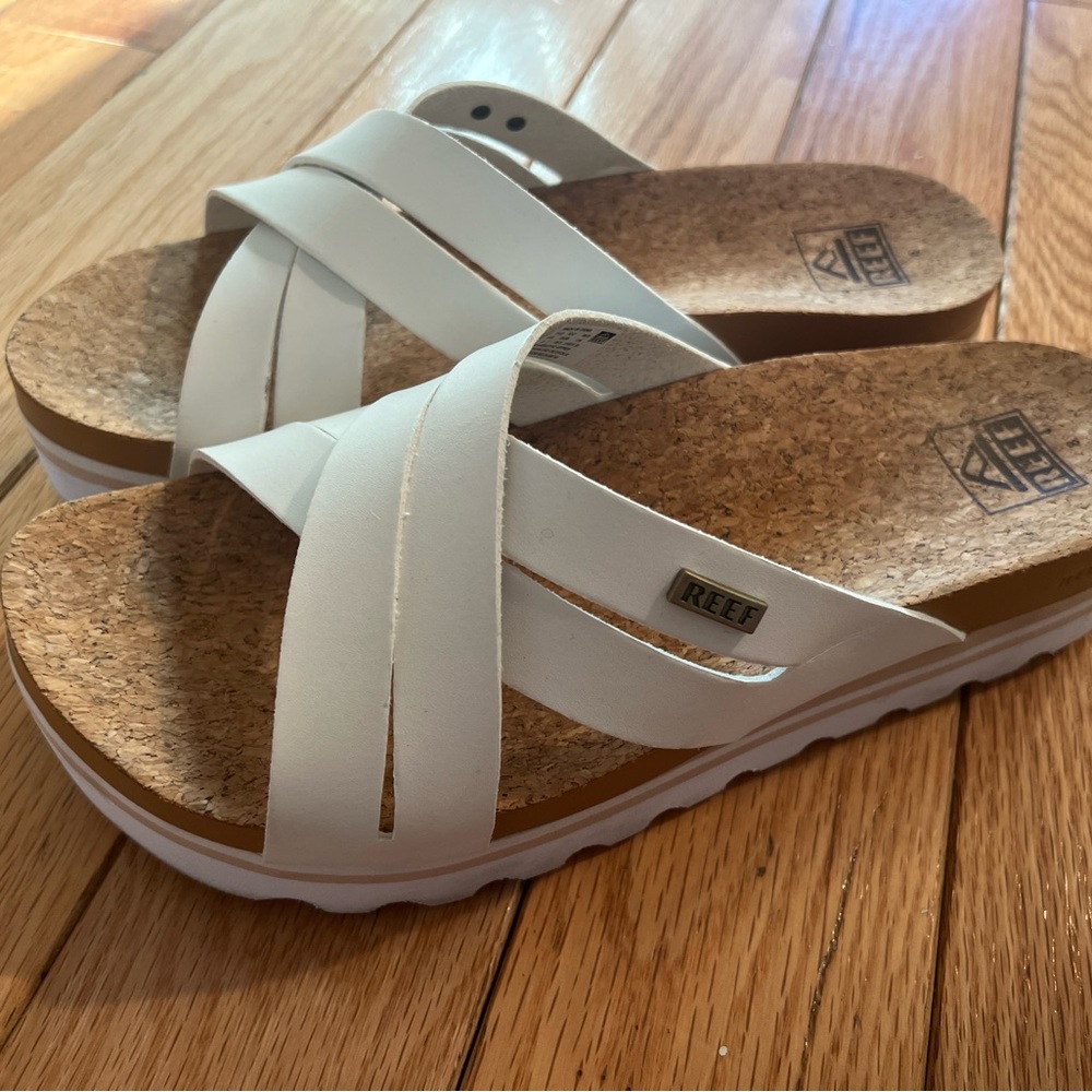 Reef Women's White Platform Sandals